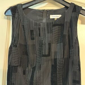Calvin Klein black dress. Beautiful fabric with great detail.